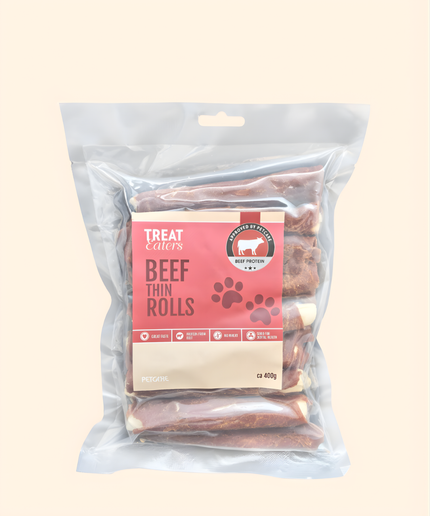 Treateaters Beef Thin Rolls 12,5cm 400g