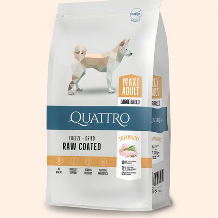 Quattro Super Premium Large Breed Maxi Adult, Extra Poultry 12kg