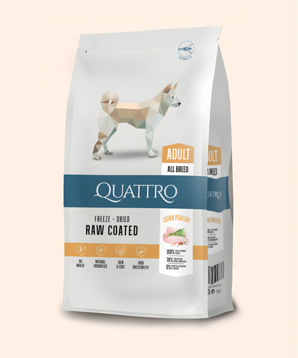 Quattro Super Premium All Breed Adult, Extra Poultry 12kg