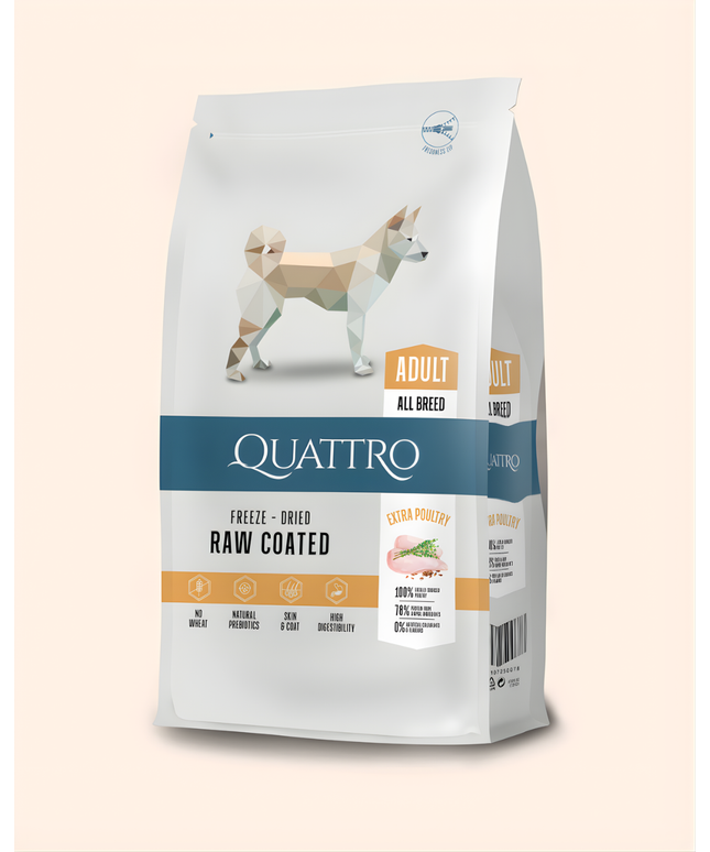 Quattro Super Premium All Breed Adult, Extra Poultry 12kg