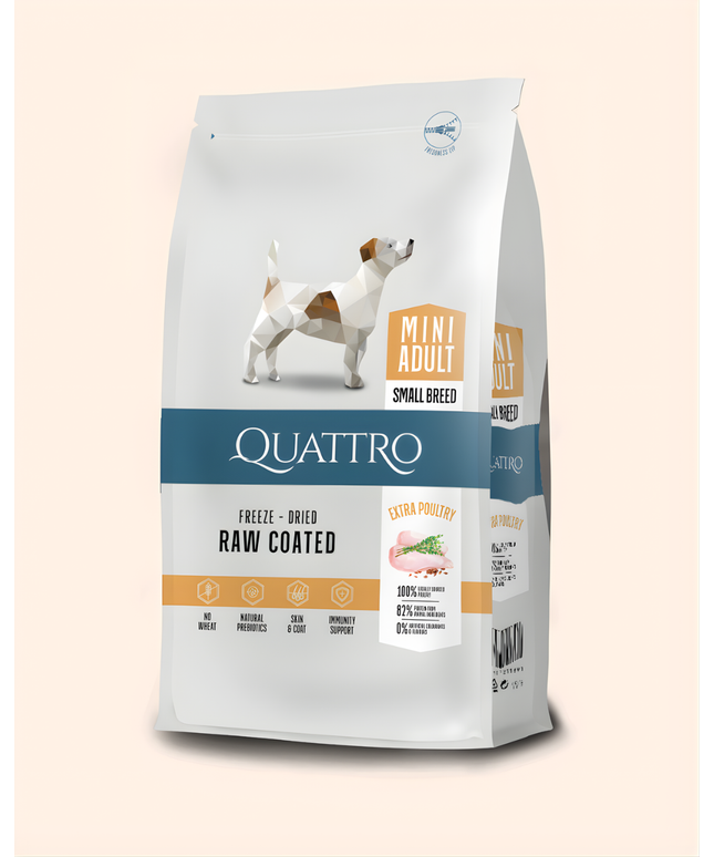 Quattro Super Premium Small Breed Mini Adult, Extra Poultry 7kg