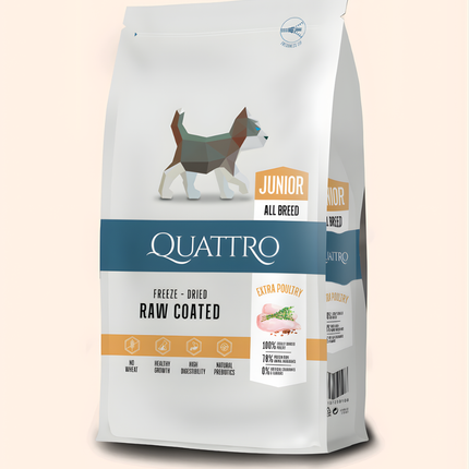 Quattro Super Premium All Breed Junior, Extra Poultry 7kg