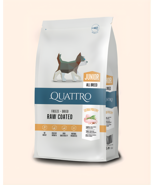 Quattro Super Premium All Breed Junior, Extra Poultry 1,5kg