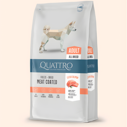 Quattro Super Premium All Breed Adult, Extra Salmon 12kg