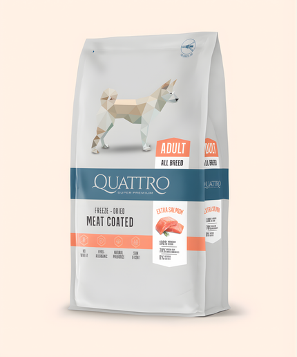 Quattro Super Premium All Breed Adult, Extra Salmon 12kg
