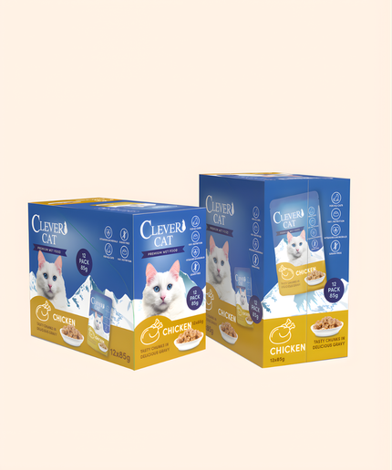 Clever Cat Pouches 12-pack Chicken