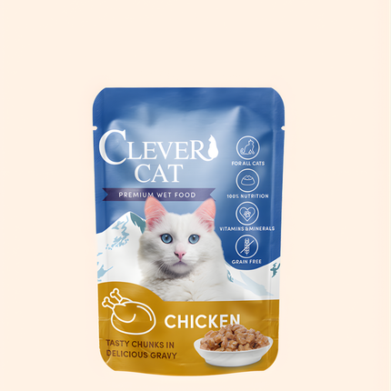 Clever Cat Pouches 12-pack mixed flavors