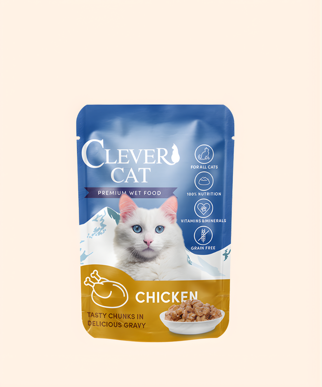 Clever Cat Pouches 12-pack Chicken