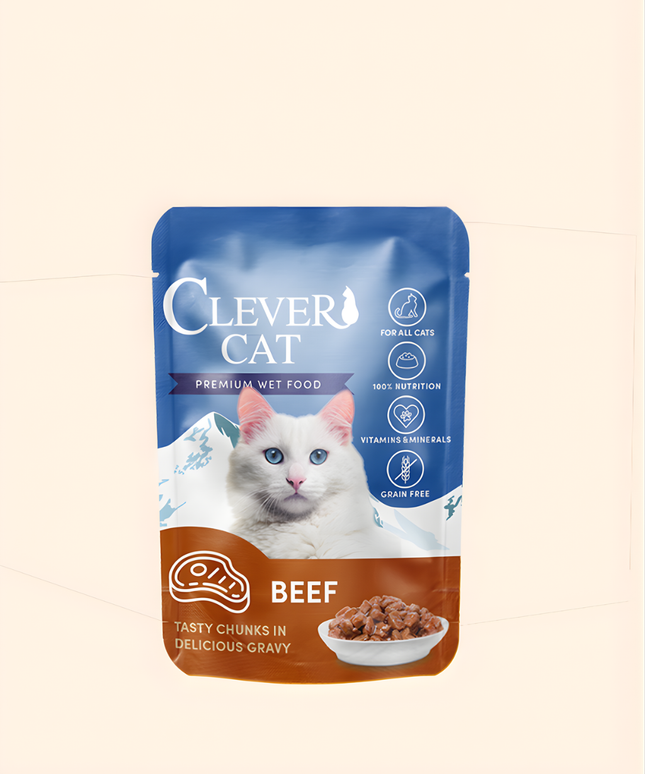 Clever Cat Pouches 12-pack mixed flavors