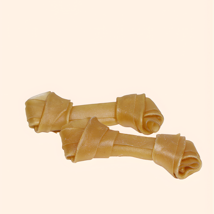 Treateatrers knotted bone natural 10 cm 12-pack