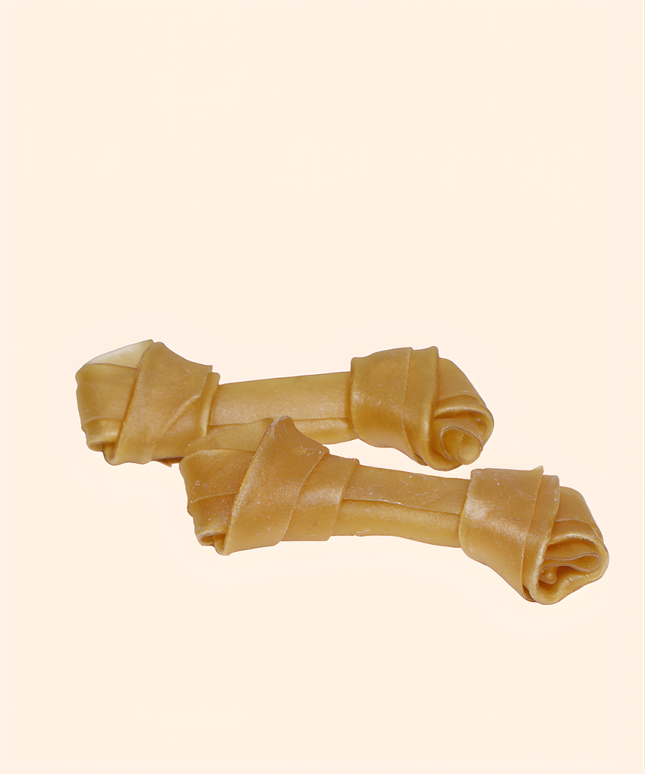 Treateatrers knotted bone natural 10 cm 12-pack