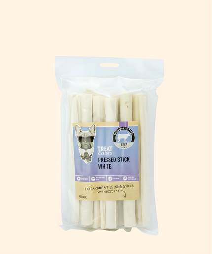 Treateaters Pressed Stick White 20×2 cm, 10 pcs
