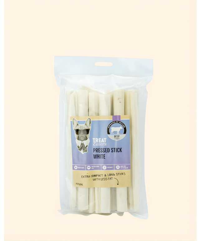 Treateaters Pressed Stick White 20×2 cm, 10 pcs
