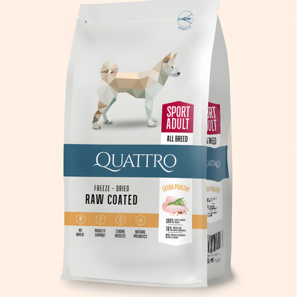 Quattro Super Premium All Breed Active Adult, Extra Poultry 12kg