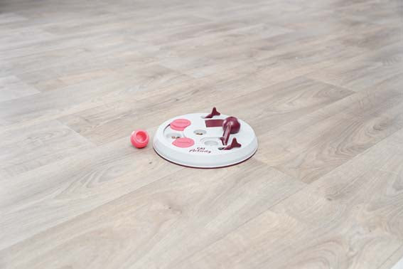 Trixie Cat Activity Flip Board aktiveringsleksak för katt – Ø 23 cm