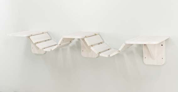 Klättervägg väggmonterad, 150×30 cm, vit