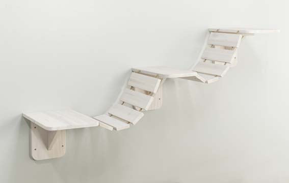 Klättervägg väggmonterad, 150×30 cm, vit