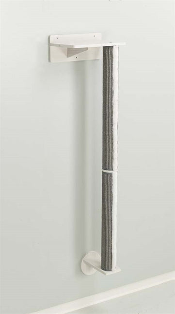 Trixie Väggset 1 för katt – 35 × 130 × 25 cm, Vit/grå