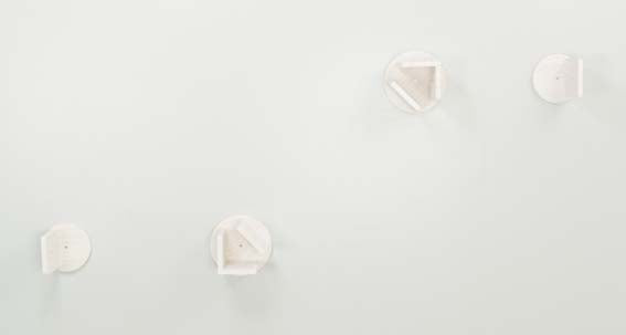 Vägg-set 2, 195×78 cm, vit/grå