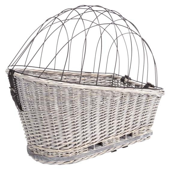 Trixie Cykelkorg för pakethållare – för pakethållare, pil, 35xh49 × 55 cm fäste 10,5–14,5 cm, grå