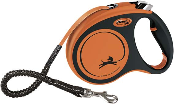 flexi XTREME, L: 5 m band, svart/orange