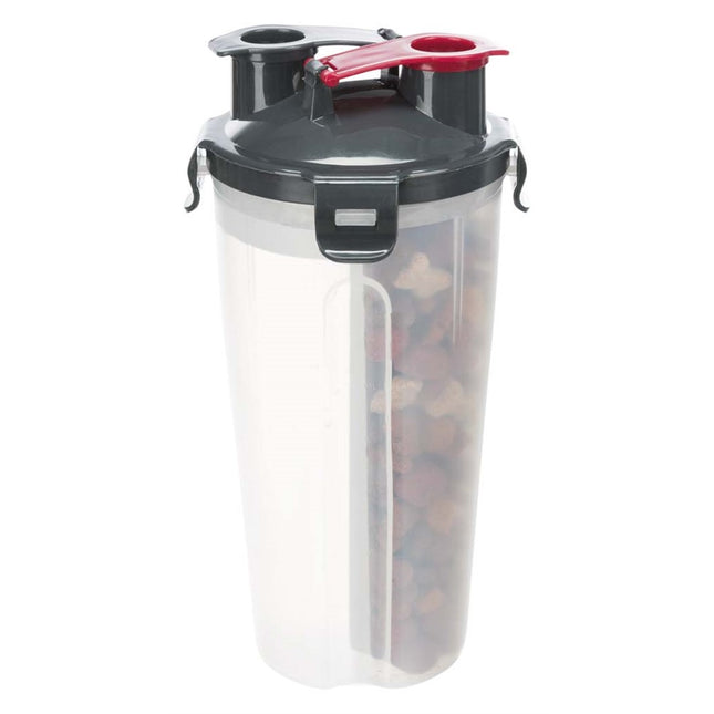 Trixie Foder/vattenbehållare, plast, 2 × 0,35 l/ø11 × 23 cm