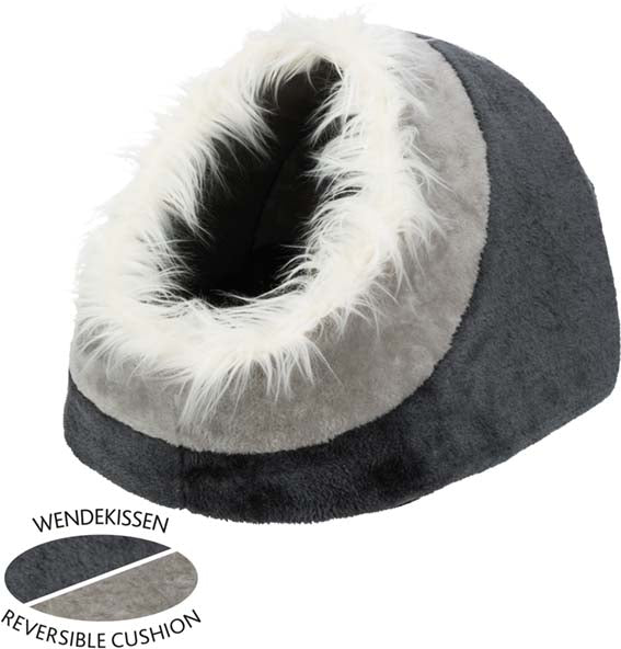 Minou igloo, 35 × h26 × 41 cm, mörkgrå/ljusgrå