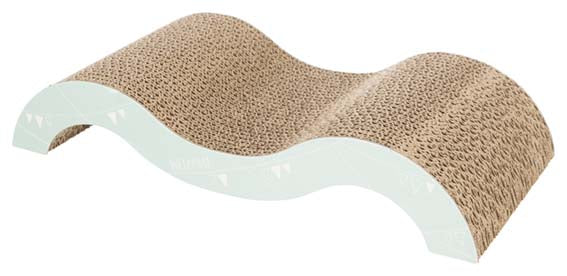 Junior klösbräda Wawe, wellpapp, Catnip, 38 × 7 × 18 cm, ljuslila/mint