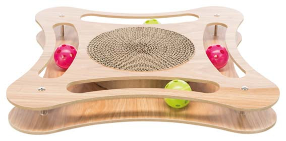 Trixie Aktivitetsleksak med utbytbar klösbräda – 35 × 4 × 35 cm