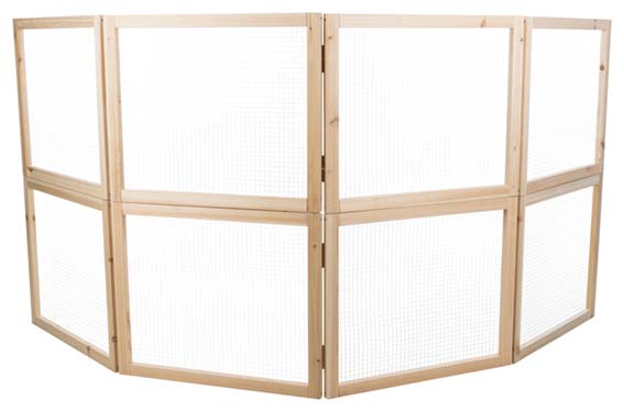 Innehage, marsvin/kanin, trä, 4 delar om 60 × h50 cm