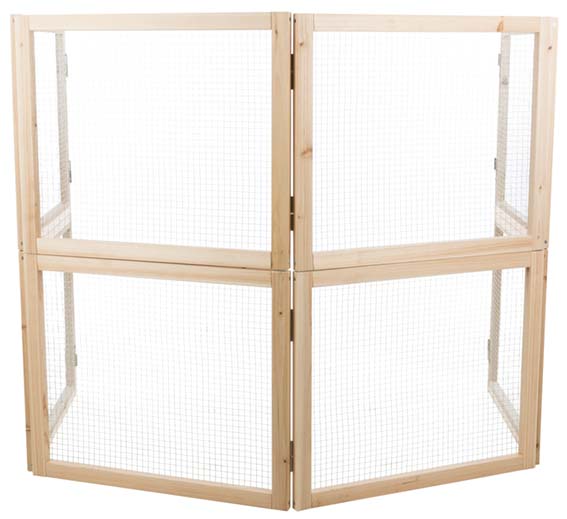 Innehage, marsvin/kanin, trä, 4 delar om 60 × h50 cm