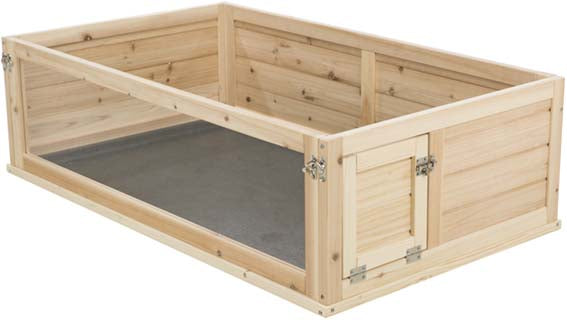 Innehage, marsvin, trä/plast, 100 × 30 × 60 cm