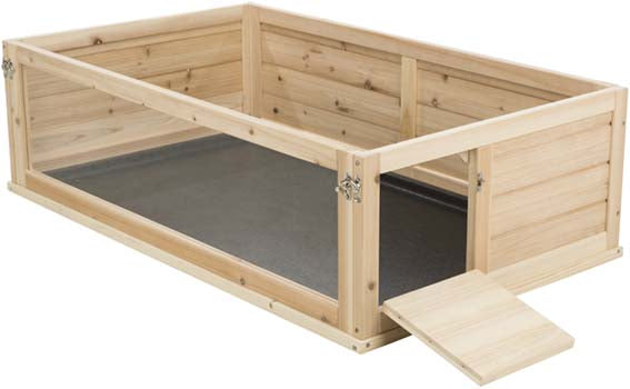 Innehage, marsvin, trä/plast, 100 × 30 × 60 cm