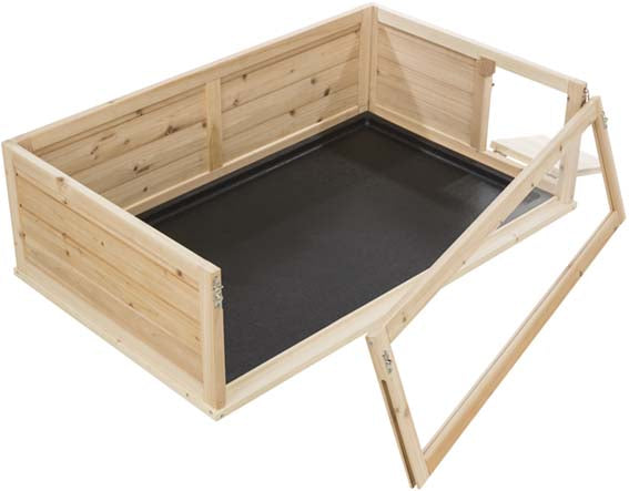 Innehage, marsvin, trä/plast, 100 × 30 × 60 cm