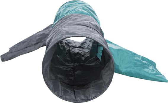 Kattunnel 4-vägs, nylon, ø 30 x 115 cm, grå/grön