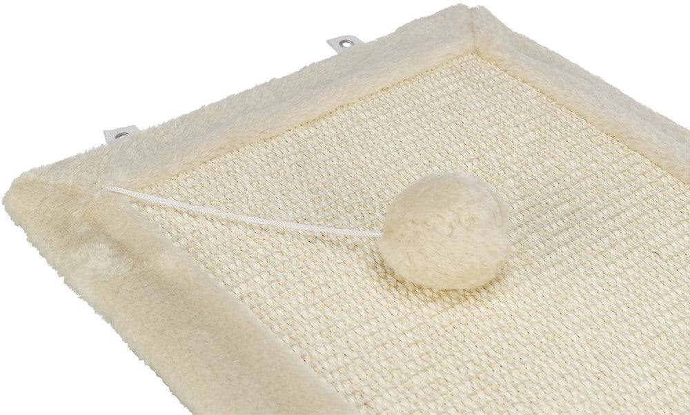 Klösmatta sisal/plysch, 55 x 35 cm, beige