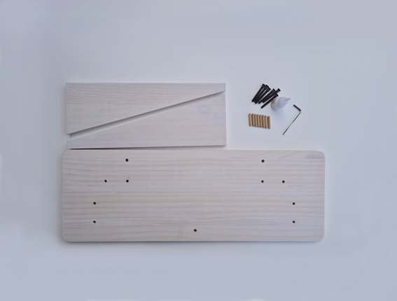 Plattform väggmonterad, 50×17,5×36,5 cm, vit