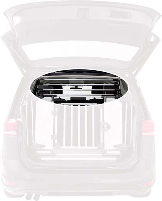 Trixie Toppgaller till lastgaller 13201 – 92 × 27 × 4 cm, silver/svart