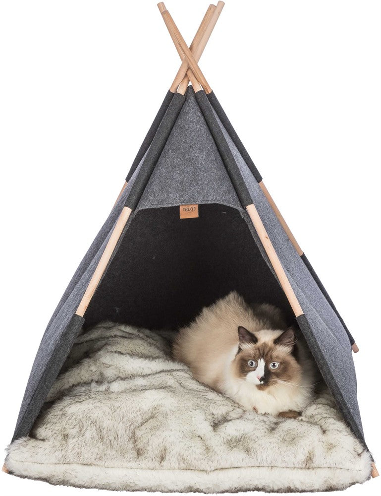 Tipi tält, filt, 70 × 70 × 70 cm, antracit