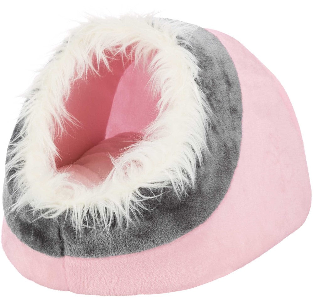 Minou igloo, 35 x h26 x 41 cm, rosa/grå