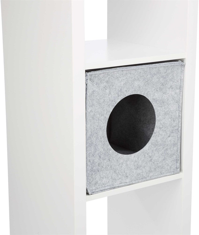 Koja Anton f IKEA hylla, filt, 33x33x37 cm, grå