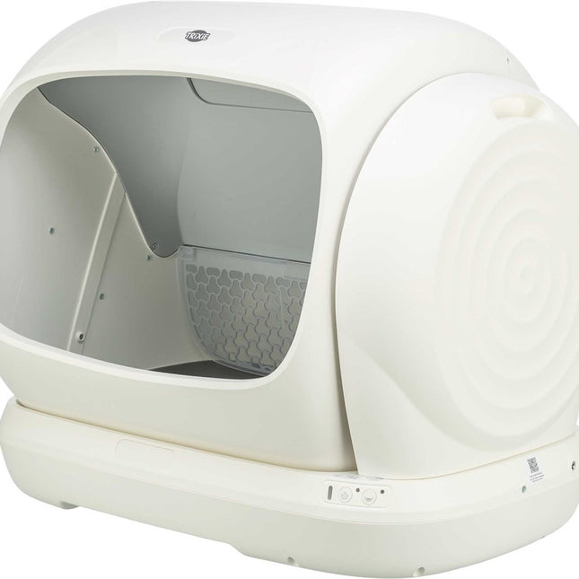 Självrengörande kattlåda XL, plast, 63 × 51 cm, vit