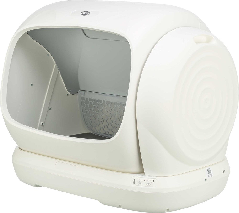 Självrengörande kattlåda XL, plast, 63 × 51 cm, vit