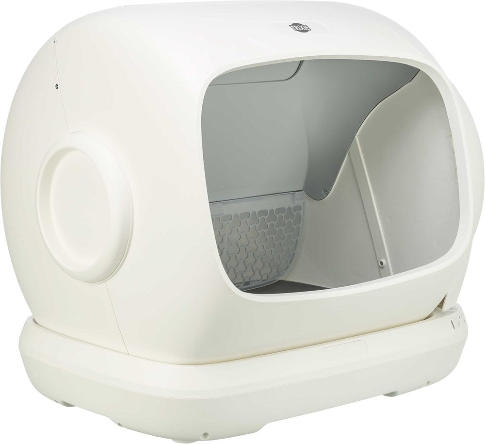 Självrengörande kattlåda XL, plast, 63 × 51 cm, vit