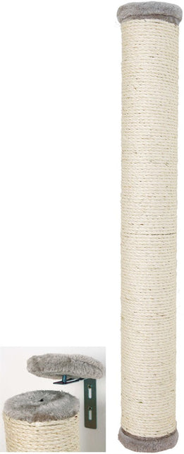 Trixie Väggmonterad klösrulle – 80 cm, Ø 11 cm, Grå