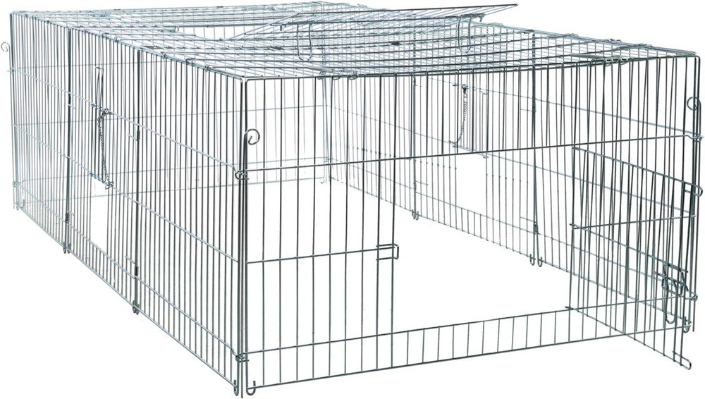 Utebur för gnagare galv. metall 216xh65x116 cm