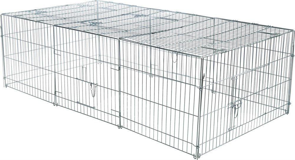 Utebur för gnagare galv. metall 216xh65x116 cm
