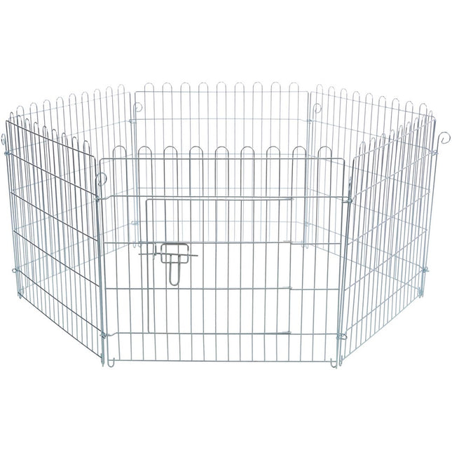Trixie Utehage i metall med 6 sektioner – 120 × 58 cm