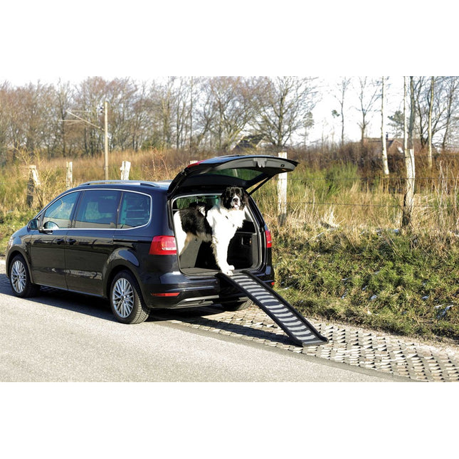 Trixie Ramp Petwalk, hopfällbar, plast, svart, upp till 70 kg – 39 × 160 cm