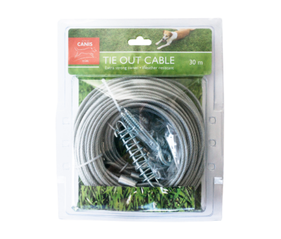 Active Canis Tie Out Cable Set, 30 m